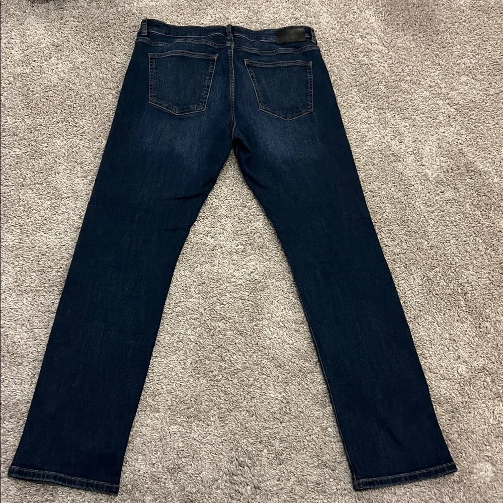 Russell Slim Straight Blue Jeans‎ Thunderbird (Dark Indigo) 34x32 Denim